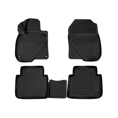 3D Гумени стелки за Honda CR-V (2017+)  / HAVAL H6 (2021+) 4 pcs.