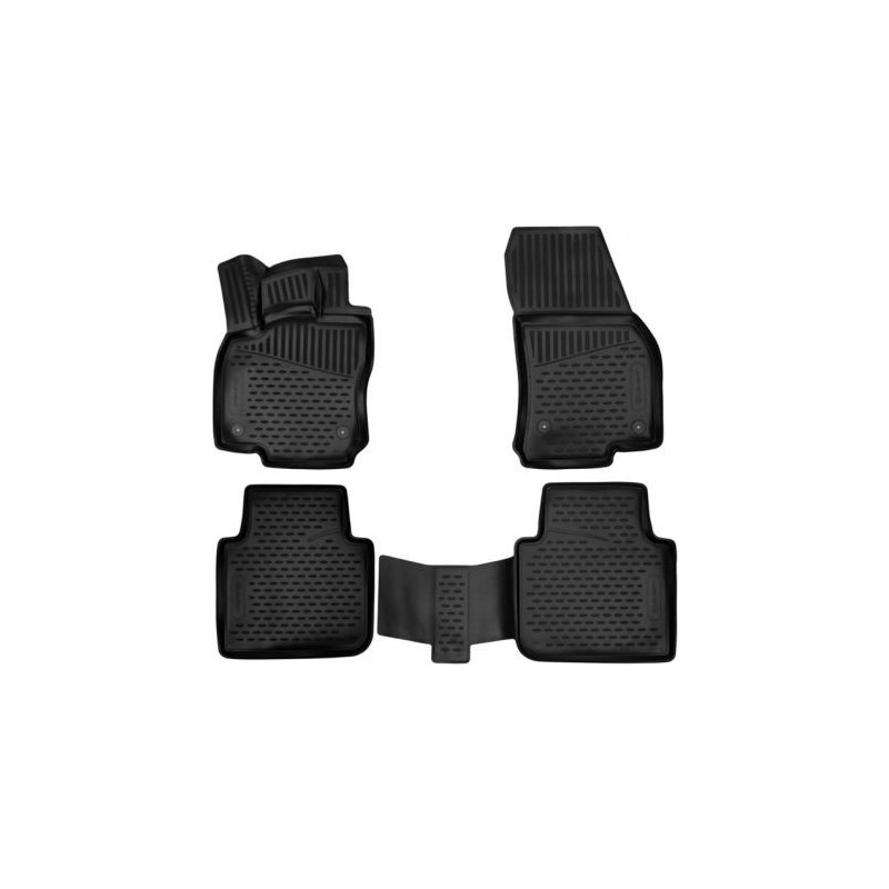 3D Гумени стелки за VW Tiguan II AllSpace (2017-2024) - 4 pcs.