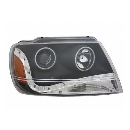 Кристални фарове за Jeep Grand Cherokee (1999-2005) - черни