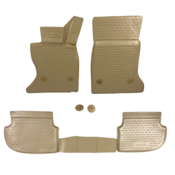 3D Гумени стелки за BMW 5 Серия F10 / F11 (2010-2013) - бежови