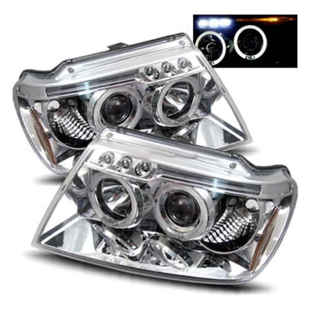 Кристални фарове Angel eyes Jeep Grand Cherokee (99-05)