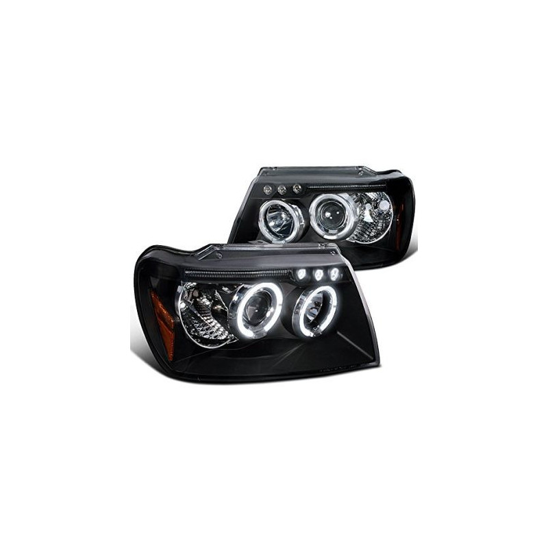 Кристални фарове Jeep Grand Cherokee (1999-2005) - черни