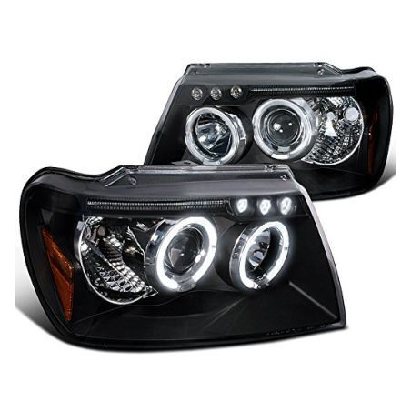 Кристални фарове Jeep Grand Cherokee (1999-2005) - черни