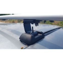 Греди напречни за багажник за кола напречни - за фабрични резби на покрива, 135см, с ключ