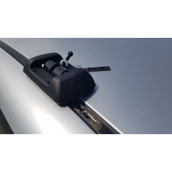 Греди напречни за багажник за кола напречни - за фабрични резби на покрива, 120см, с ключ