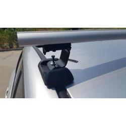 Греди напречни за багажник за кола напречни - за фабрични резби на покрива, 120см, с ключ