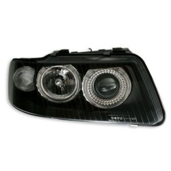 Кристални фарове ANGEL EYES Audi A3 (2000-2003) - черни