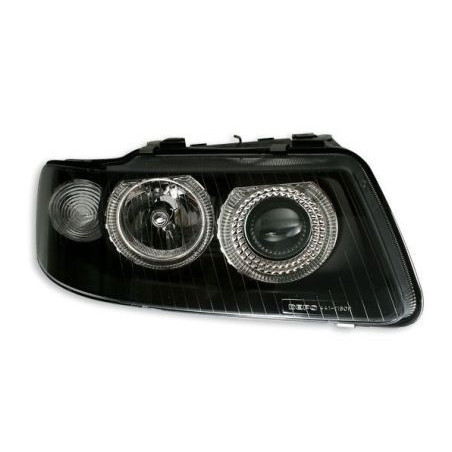 Кристални фарове ANGEL EYES Audi A3 (2000-2003) - черни