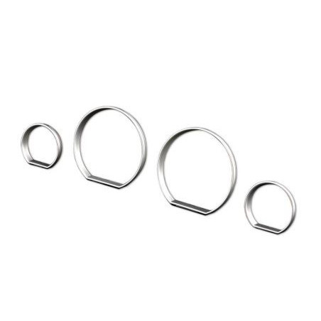 Рингове за табло за Mercedes W202 (1993-1995) - silver