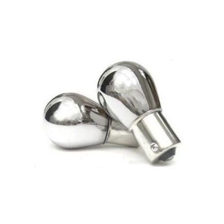 Универсални хромирани крушки за мигачи BA15S - с разминати пинове