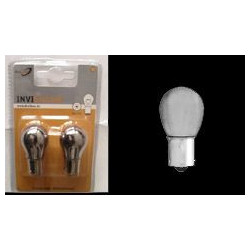 Универсални хромирани крушки за мигачи BA15S - с разминати пинове