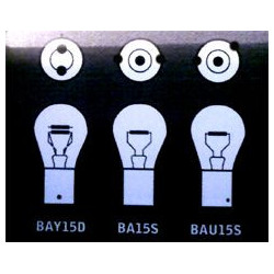 Универсални хромирани крушки за мигачи BA15S - с разминати пинове