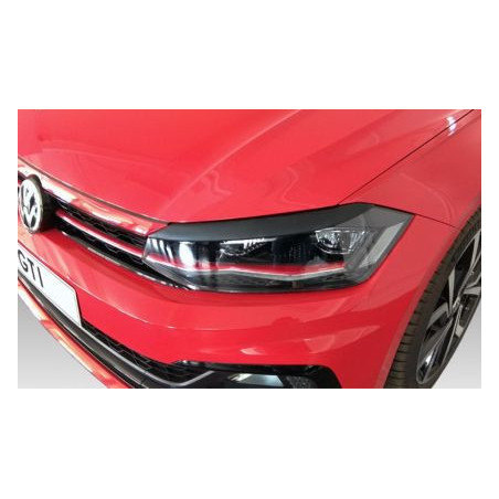 Вежди за фаровете за Polo MK6 (2018+)  - черни