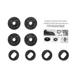 Пластмасови щипки за закрепяне на стелки към пода - елипсовидни - 4бр.