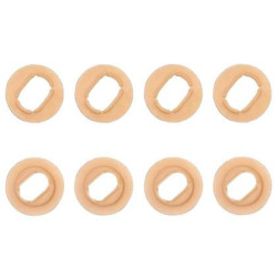 Пластмасови щипки за закрепяне на стелки към пода - елипсовидни - бежови - 4бр.