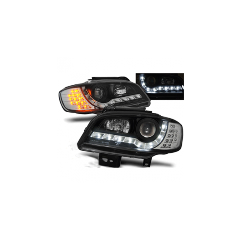 Кристални фарове SEAT IBIZA 6K2 (2000-2002)  - черни