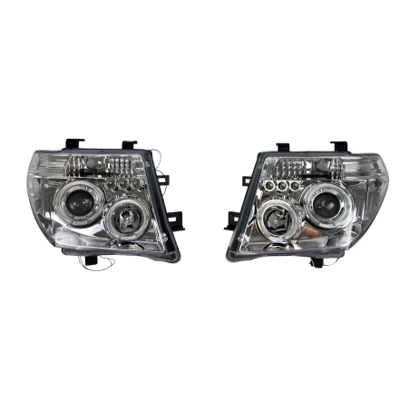 Кристални фарове за Nissan Navara / Pathfinder (2005-2009) - хром