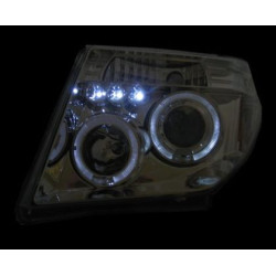 Кристални фарове за Nissan Navara / Pathfinder (2005-2009) - хром