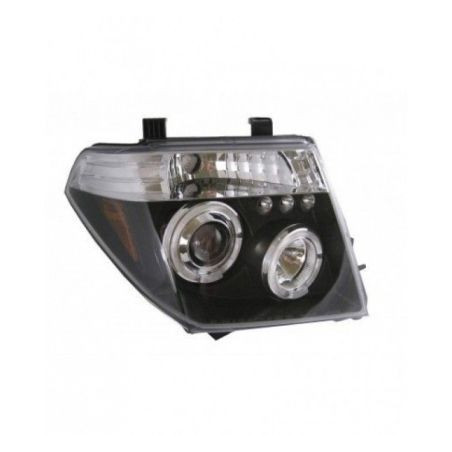 Кристални фарове за Nissan Navara / Pathfinder (2005-2009) - черни