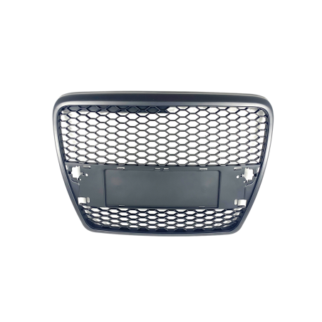 Решетка без емблема за Audi A6 4F (2004-2008) - черна RS Look