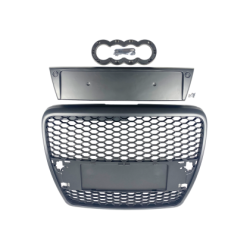 Решетка без емблема за Audi A6 4F (2004-2008) - черна RS Look