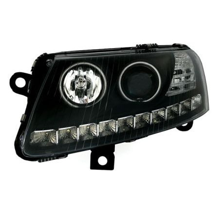 Кристални фарове за Audi A6 Dayline (2004-2007) - черни