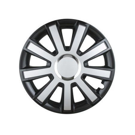 Тасове за джанти Flash черно / сребро - 15"