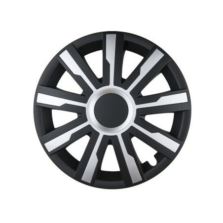 Тасове за джанти Luxor черно / сребро - 14"