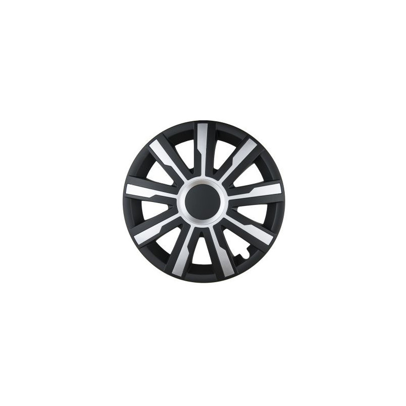 Тасове за джанти Luxor черно / сребро - 15"