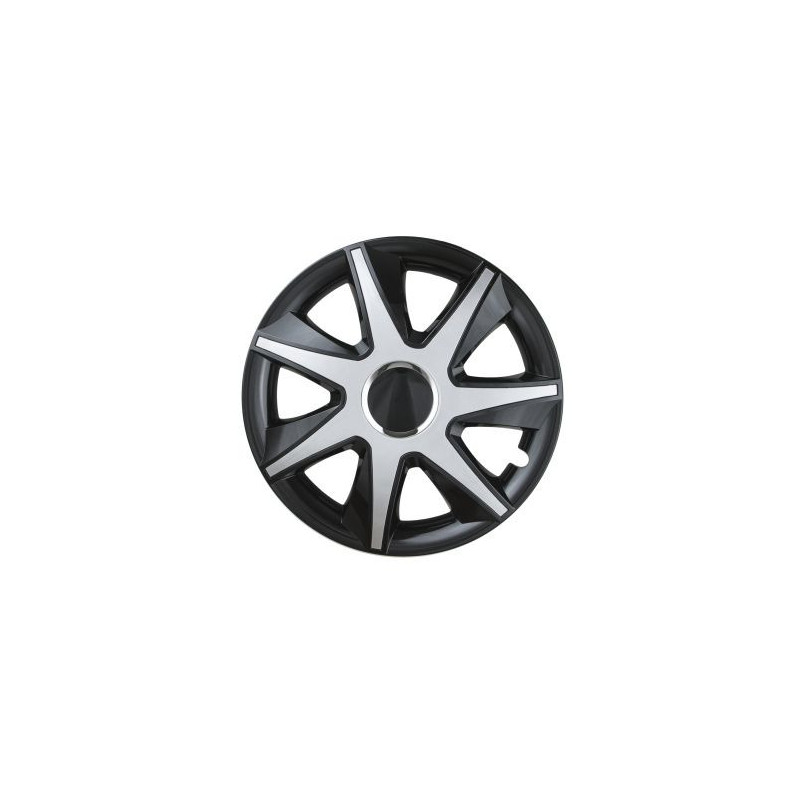 Тасове за джанти Run черно / сребро - 15"