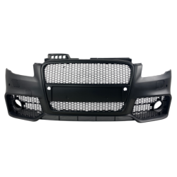 Предна броня за Audi A4 B7 8E (2004-2008) - S-Line Design с черна решетка с отвори за парктроник