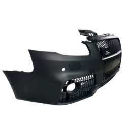 Предна броня за Audi A4 B7 8E (2004-2008) - S-Line Design с черна решетка с отвори за парктроник