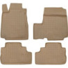 3D Гумени стелки за HONDA CR-V III (2007-2012) - бежови - 4pcs.