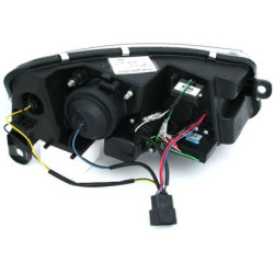 Кристални фарове с лайтбар за Audi A6 4F (2004-2008) - хром