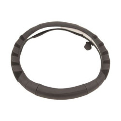 Кожен калъф за волан 38см - Comfort - черен цвят