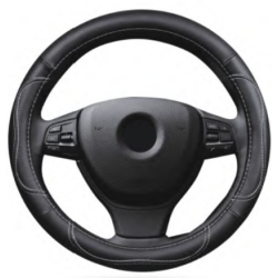 Кожен калъф за волан 38см - Sport - черен цвят