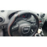 Кожен калъф за волан 38см - Carbon - карбон с червени шевове