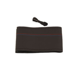 Калъф за волан за шиене - Sport - черен цвят с червени шевове