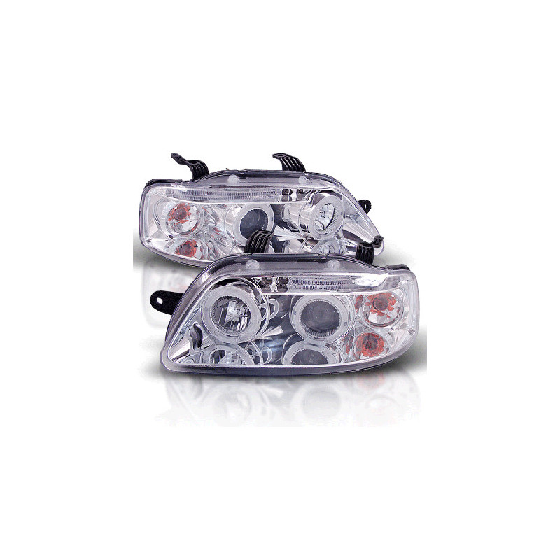 Кристални фарове Chevrolet Aveo (2003-2006) - хром