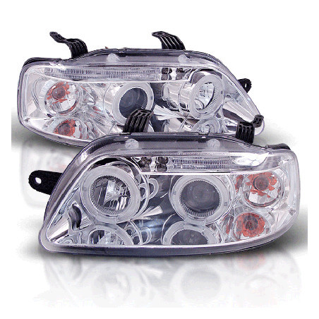 Кристални фарове Chevrolet Aveo (2003-2006) - хром