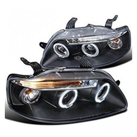 Кристални фарове Chevrolet Aveo (2003-2006) - черни