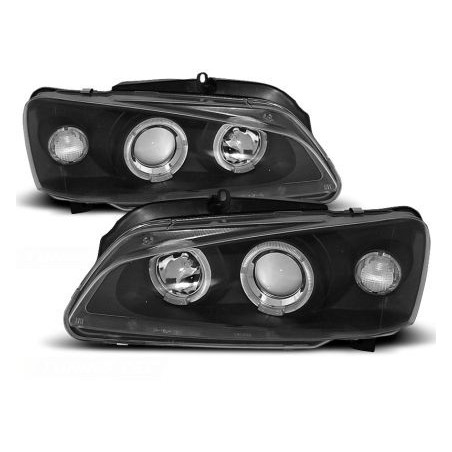 Кристални фарове PEUGEOT 106  - черни