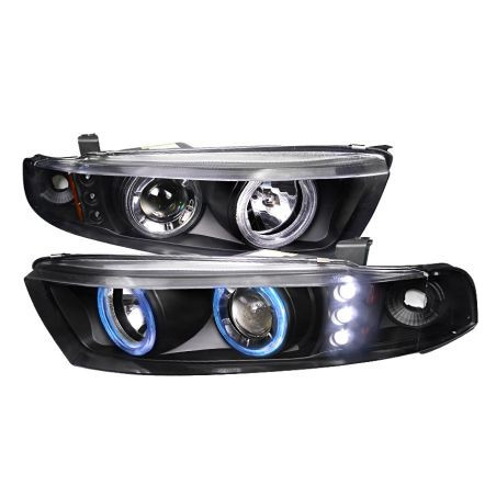Кристални фарове за Mitsubishi Galant (1996-2006) - черни