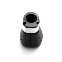 Топка за скоростен лост за BMW с 5 скорости - черна кожа с пори