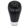 Топка за скоростен лост за BMW с 6 скорости - черна кожа с пори