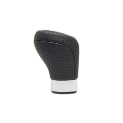 Топка за скоростен лост за BMW с 6 скорости - черна кожа с пори