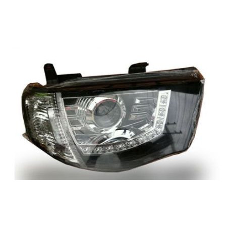 Кристални фарове Mitsubishi L200 (2006+) - черни