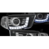 Кристални фарове Mitsubishi L200 (2006+) - черни