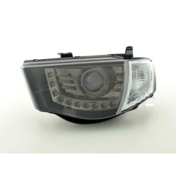 Кристални фарове Mitsubishi L200 (2006+) - черни