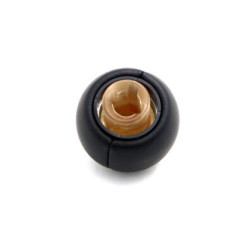 Топка за скоростен лост за Citroen / Peugeot с 5 скорости - черна кожа